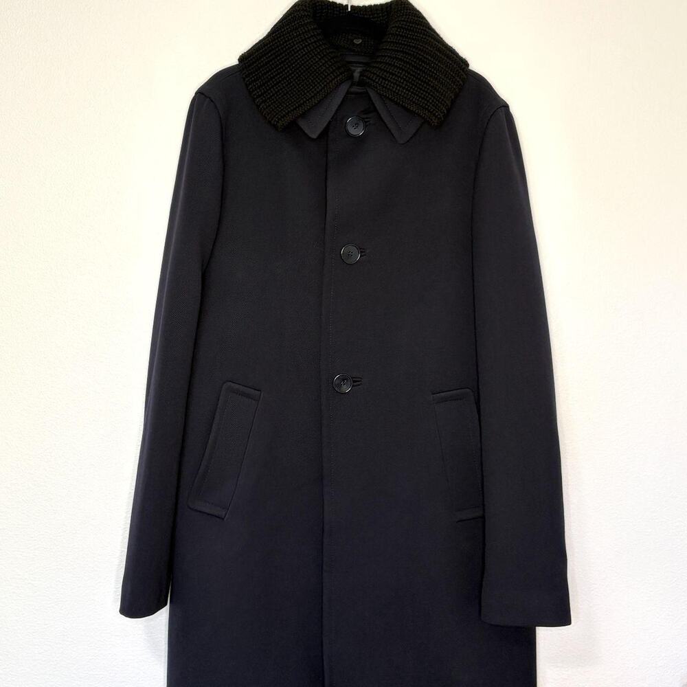 Prada AW21 Single Breasted Wool Car Coat EU56/XL